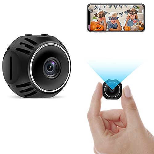 Cámara Espía Oculta, WiFi Mini Camara Vigilancia Camara, Inalámbrica Camara Seguridad Detección de Movimiento para Coche Interior