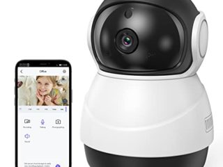 Cámara Wi-Fi Interior para Seguridad doméstica, cámara de vigilancia con Audio bidireccional/visión Nocturna, alertas Mediante aplicación