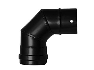 Codo Estufa Pellet Vitrificado Ø80 mm 90°