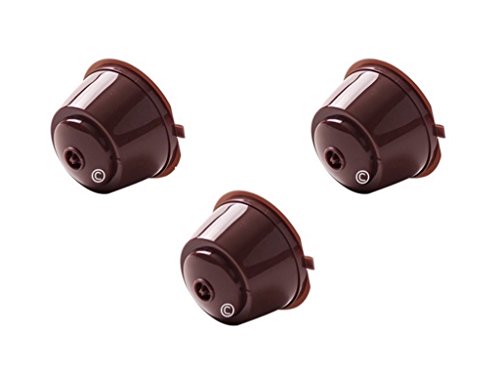 Coffee2u recargable reutilizable cápsulas de café vainas por Dolce Gusto Coffiee - Máquinas de 3 de café Pods
