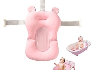 Cojin Bañera Bebe Bañera para bebés y niños pequeños, cojín hinchable antideslizante, suave asiento flotante