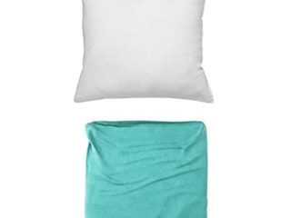 Cojines Sofa con Relleno Incluido Pack de Cojin + Funda de 50x50 en Color Turquesa / Cojines Decorativos para Sofa , Cama , Salon / Fundas de Terciopelo Elegantes para la decoración del hogar