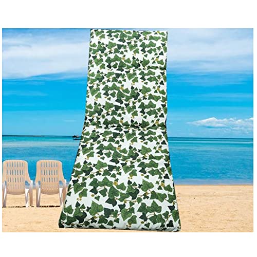 Cojín Acolchado para tumbonas. Medidas 180 x 55 x 8 cm. Colchoneta para Silla y Tumbona de Playa, Piscina, jardín (Ramas)