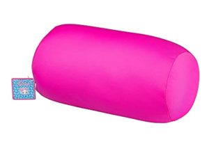 Cojín antiestrés, para aliviar Puntos de presión corporales- Cojín de relajación cilíndrico Ideal para la Zona Cervical y Lumbar - Cómoda Almohada de Bolitas (Rosa)