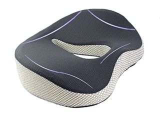 Cojín Coxis Viscoelástico para Silla Ruedas, Oficina, Gaming, Gamer, Cocina, Coche, Alivio en Espalda, Hemorroides o Almorranas | Almohada Ortopédica con Espuma de Memoria para Asiento de Conductores