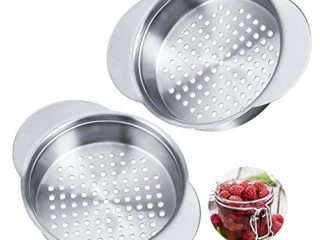 Colador de Latas de Acero Inoxidable Colador de Lata Alimentos para Lata de Atún Colador Enlatado Mini Multiusos Portátil Comida Colador de Lata de Atún Adecuado para Filtrar latas Domésticas 2 PCS