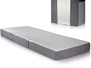 Colchon Invitados Premium - Colchon Plegable Moderno de Espuma viscoelástica, Funda Suave Oeko-Tex, Incl. Bolsa de Transporte Cama Plegable Invitados, colchón de Viaje - de DYNMC YOU