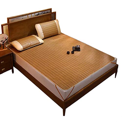 Colchoneta de Dormir Colchón para Verano,Estera de Enfriamiento de Bambú,Enfriamiento para Camas,Refrescante Plegable,Mantener a Las Personas Frescas,con Funda de Almohada (80*190cm/2.6*6.2ft)