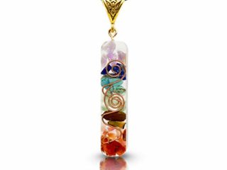 Collar 7 chakras auténticas piedras naturales Collar orgonita colgante chakras colgante 7 chakras Colgante orgonita