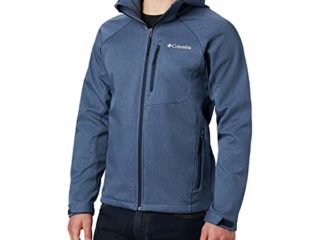 Columbia Cascade Ridge II Softshell, Chaqueta Softshell Hombre, Azul (Collegiate Navy Heather), M