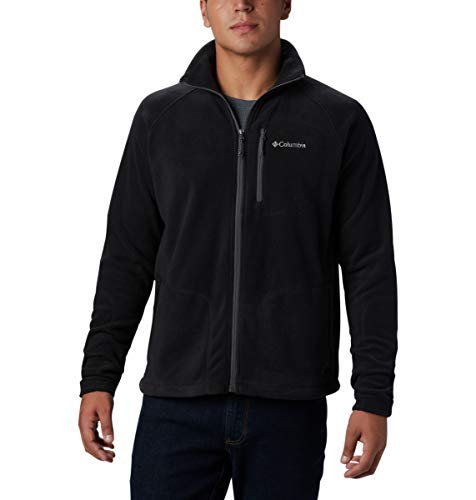 Columbia Fast Trek II Full Zip Fleece - Forro Polar para Hombre, Color Negro, Talla XL