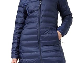 Columbia Lake 22 Down Long Hooded , Chaqueta de plumas larga con capucha Mujer, Azul (Nocturnal), L