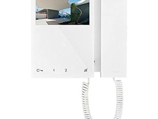 Comelit 6701 W Mini-Monitor en Colour con Teléfono, Sistema SimplebusTop, Blanco