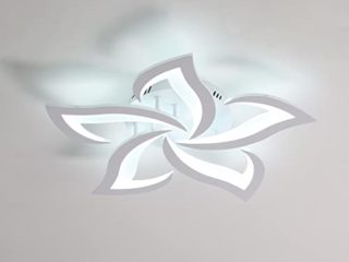 Comely Lamparas de Techo Salon, Plafon LED techo 60W, 6500lm Dia 60cm Blanco frío 6000K, Lampara de Techo Moderno Para Dormitorio Comedor