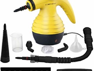 Comforday Multiusos Limpiador a Vapor , Vaporizador Limpia Portátil Con 9 Accesorios Quitamanchas Para Pavimena,Alfombras, Asientos de Coche Mucho Más