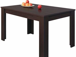 COMIFORT – Mesa De Comedor Extensible Moderna de 120 a 170 cm, Medidas 120/170x75x78 cm, Disponible en Colores: Blanca, Blanco/Roble, Roble, Wengué, Nordic (WENGUE)