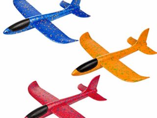 Comius Sharp Planos de Espuma, 3 Pcs Avión Planeador, Modelo de Avion Deportes al Aire Libre Volar Juguete, Que lanzan los planeadores de Whirly Glider para los Cabritos, favores de la Fiesta