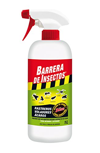 COMPO Barrera de insectos Insecticida para insectos rastreros y voladores, Pulverizador, Acción de choque de hasta 3 meses, 1 L