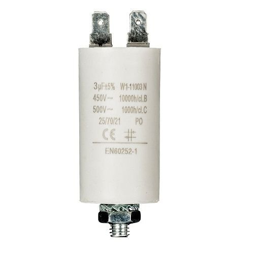 Condensador de arranque para motor electrico 450 VAC (6.0 uF)