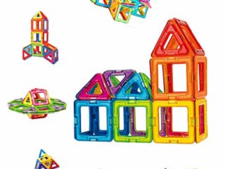 CONDIS 42 Piezas Bloques de Construcción Magnéticos para Niños Kit de Inicio, Juegos de Viaje Construcciones Magneticas Imanes Regalos Cumpleaños Juguetes Educativos para Niños Mayores de 3 años