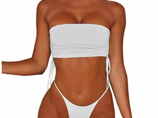 Conjuntos De Bikini Sexy Mujer Trajes De Baño De Tres Dos Piezas Cuello Halter Tirantes con Bañador Natacion Shorts Bano Braga Thong Bikini Talle Alto Bikini Push Up Bra