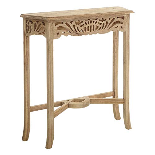 Consola Beige de Madera Tallada romántica para la Entrada France - LOLAhome