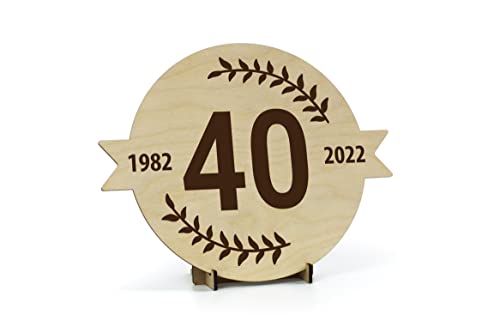 CONTRAXT Regalos mujeres hombres 40 años. Ideas detalles Decoracion fiesta Regalo tarjeta felicitacion original cartel 40 cumpleaños mujer hombre 40 años feliz cumpleanos madre padre amiga (40)