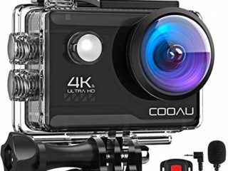 COOAU Action CAM HD 4K 20 MP WiFi con Webcam PC Modo micrófono Exterior cámara bajo el Agua 40 m con Mando a Distancia EIS estabilización cámara Impermeable (2)