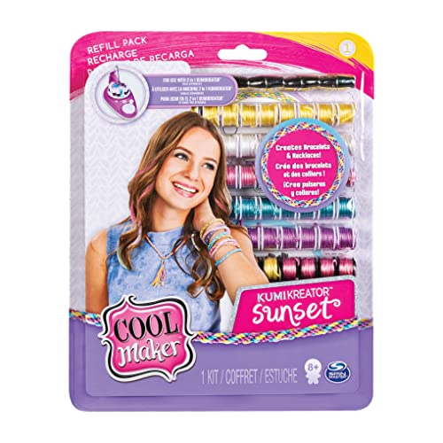 Cool Maker 6038304 - Kumi Fashion Set para crear hasta 12 pulseras con KumiKreator, para niñas de 8 años en adelante, modelos surtidos