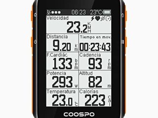 CooSpo Ciclocomputador GPS Computadora Bicicleta Inalámbrica Ordenador de Ciclismo Pantalla LCD de 2,6 Pulgadas por Impermeable Bicicleta de Carretera MTB Bicicleta