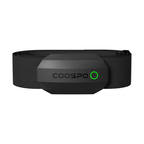 COOSPO Frecuencia Cardíaca Bluetooth Banda Monitor Sensor de Frecuencia Cardíaca Deportivo Ant+ para Garmin Wahoo Suunto Polar Strava UA Run