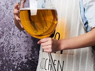 Copa de vino Gigante de Gran tamaño de Cristal Vino Tinto Copa de Cristal Extra Grande 3000ml Proyecto de Cerveza de Cristal Rojo Grande Gran Capacidad HMLIFE (Color : A)