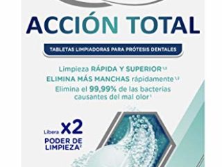 Corega Acción Total Tabletas Limpiadoras para Prótesis Dentales, Férula Dental y Ortodoncia, Uso Diario, 36 Tabletas