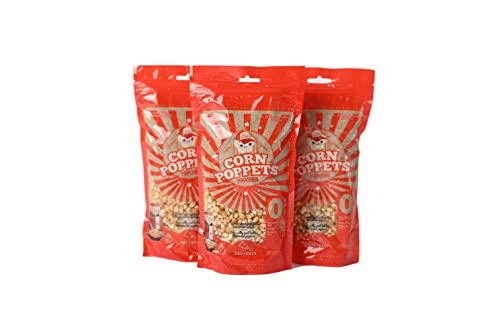 Corn Poppets | Granos de Maíz para Palomitas Saladas | Palomitas Saludables, 100 % Natural, Sin Gluten, Sin Aceite de Palma | Pack 3 Bolsas de 500 gramos