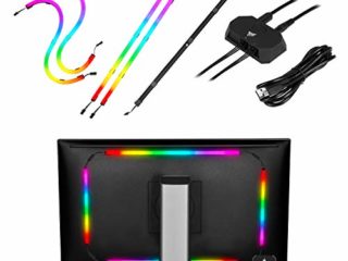 Corsair iCUE LS100 Kit de Iniciación de Tiras LED Inteligentes Controlador de Iluminación, LED Direccionables Individualmente, Difusor de Luz Integrado, Instalación Rápida, 2X 450 mm/250 mm Tiras