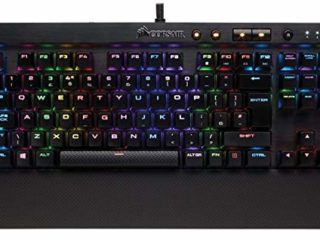 Corsair K65 Rapidfire RGB Teclado Mecánico Gaming, Cherry MX Speed, Rápido y Altamente Preciso, Retroiluminación Multicolor LED RGB, Estructura de Aluminio Anodizado, QWERTY Español, color Negro