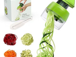 Cortador de Verduras - Rallador de Verduras 4 en 1 Verduras Cortador,Calabacin Pasta,Cortador en Espiral Manual,adecuado para Zanahorias,Pepinos,etc