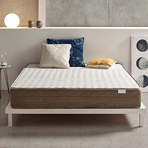 COSMOS | Argentum | Colchón 135x190 Cm Látex Activo Última Generación | 7 Zonas de Confort Diferenciadas Reversible | Viscoelástica V90 Adaptabilidad Constante | Hipoalergénico | OekoTex