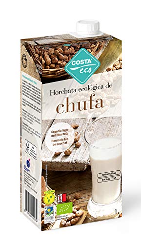 COSTA ECO Horchata de Chufa Ecológica - Paquete de 6 x 1000ml - Total 6000ml