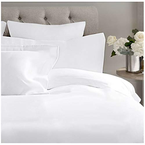 COTTON ARTean Juego de sabanas ALGODÓN ORGANICO Blanco Cama de 180 x 190/200. 100% ALGODÓN ORGÁNICO.
