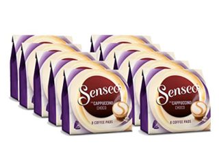Cápsulas Senseo Cappuccino Choco, Café con chocolate sabor, Nueva Fórmula, pack de 10, 10 x 8 pads