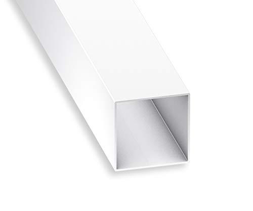 CQFD - Tubo cuadrado (PVC, 15 x 15 x 1 mm, 1 m)
