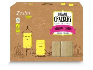 CRACKERS BIO DE SARRACENO Y QUINOA SIN GLUTEN VEGANO ZEALIA