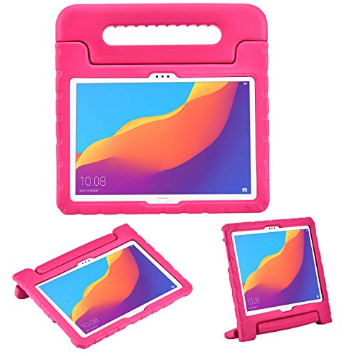 cradle HR Funda carcasa protectora para niños para Huawei MediaPad T5 10 de 10,1 pulgadas y Huawei Honor Play Pad de 10,1 pulgadas(Magenta)
