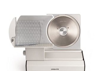 CREATE / CHEF SLICE / Cortafiambres eléctrico Gris / Sistema extrafino, incluye 2 cuchillas de acero inoxidable