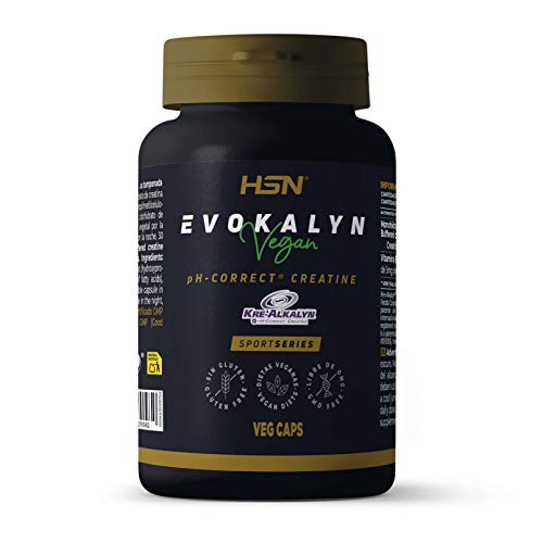 Creatina Alcalina Kre-Alkalyn® Evokalyn de HSN | 120 Cápsulas Vegetales 1500 MG de Creatina Kre Alkalyn por Dosis Diaria | No-GMO, Vegano, Sin Gluten