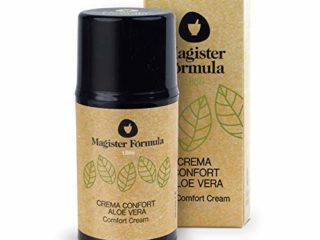 Crema Aloe Vera Hidratante Confort 50 ml | Extracto de Aceite 100% Puro | Todo tipo de piel| Regeneradora facial | Antiedad, Antiarrugas y Antimanchas | Mujer y Hombre| Magister Formula
