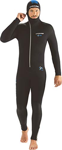 Cressi Diver Man Monpiece Wetsuit 5mm Traje de Buceo, Hombre, Negro/Azul, S/2