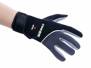 Cressi Tropical Gloves Guantes de Neopreno y Amara de Buceo Adulto 2 mm, Unisex, Negro, L
