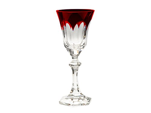 Cristal de Sévres – Copa de Vino 2 Rojo Chenonceaux Couleurs